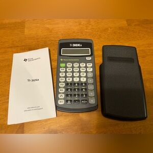 Ti 30Xa Calculator with cover